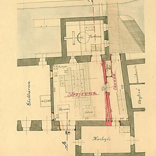 Erste Stock und die Wasserkraftwerk im Speisesaal