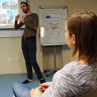 Presentation about Poland in Czech language.