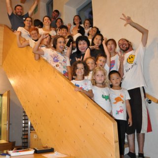Family workcamp participants.